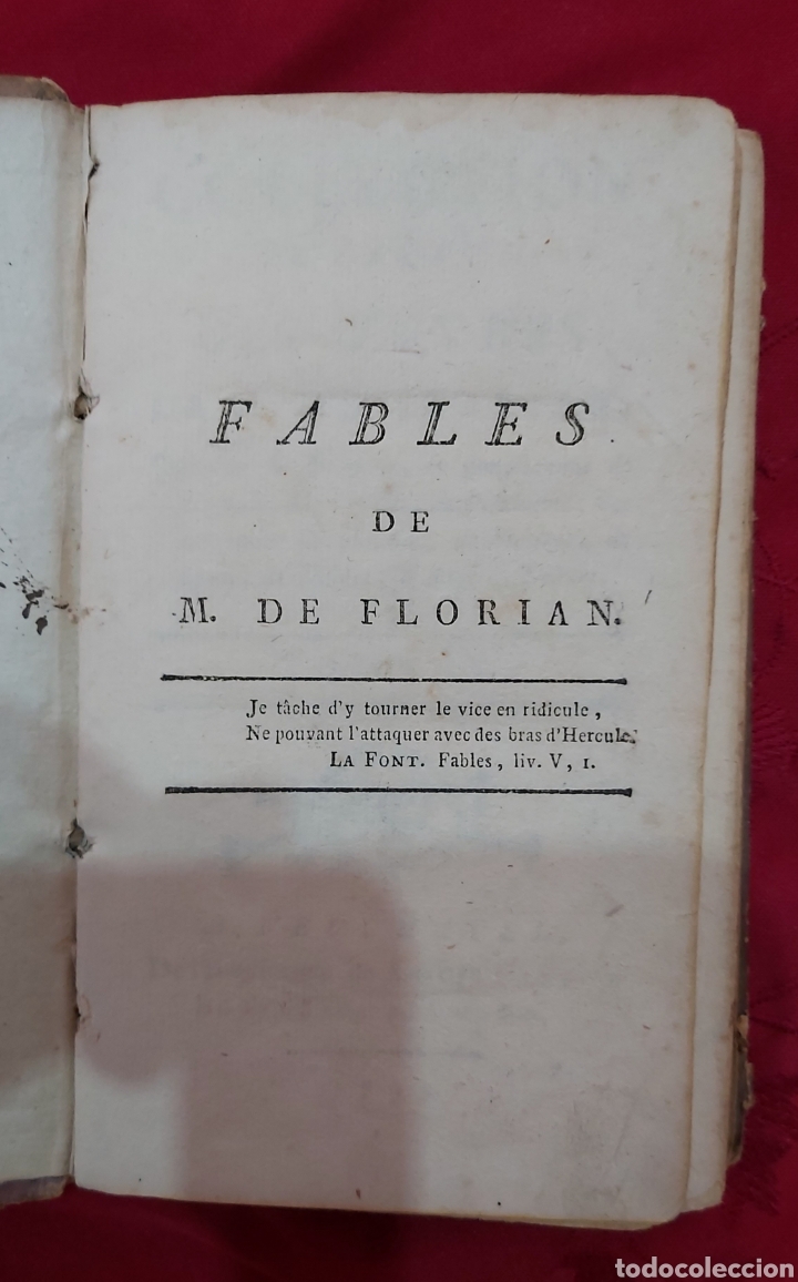 Libros antiguos: FABLES DE M. FLORIAN 1793. TOME IX - Foto 2