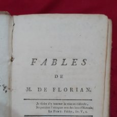 Libros antiguos: FABLES DE M. FLORIAN 1793. TOME IX. Lote 261202345