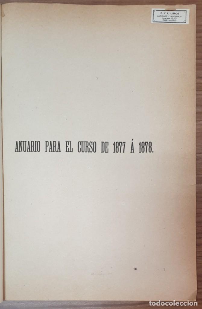 Antiquarische B&uuml;cher: DISTRITO UNIVERSITARIO DE SALAMANCA ANUARIO PARA EL CURSO DE 1877 A 1878 ZW