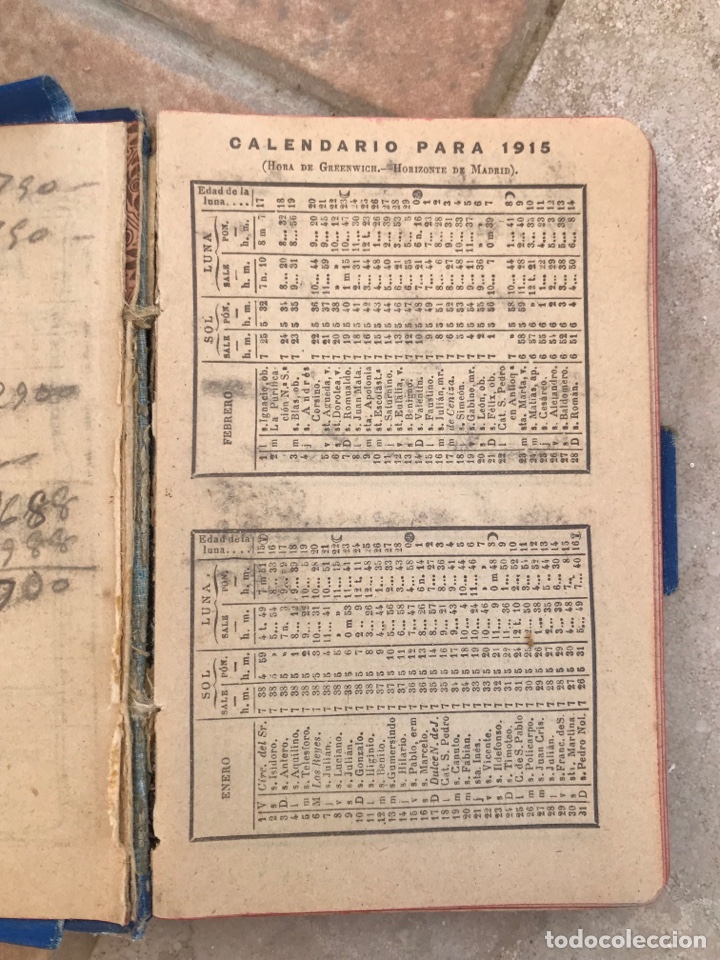 Libros antiguos: Agenda de bolsillo. 1915 - Foto 2