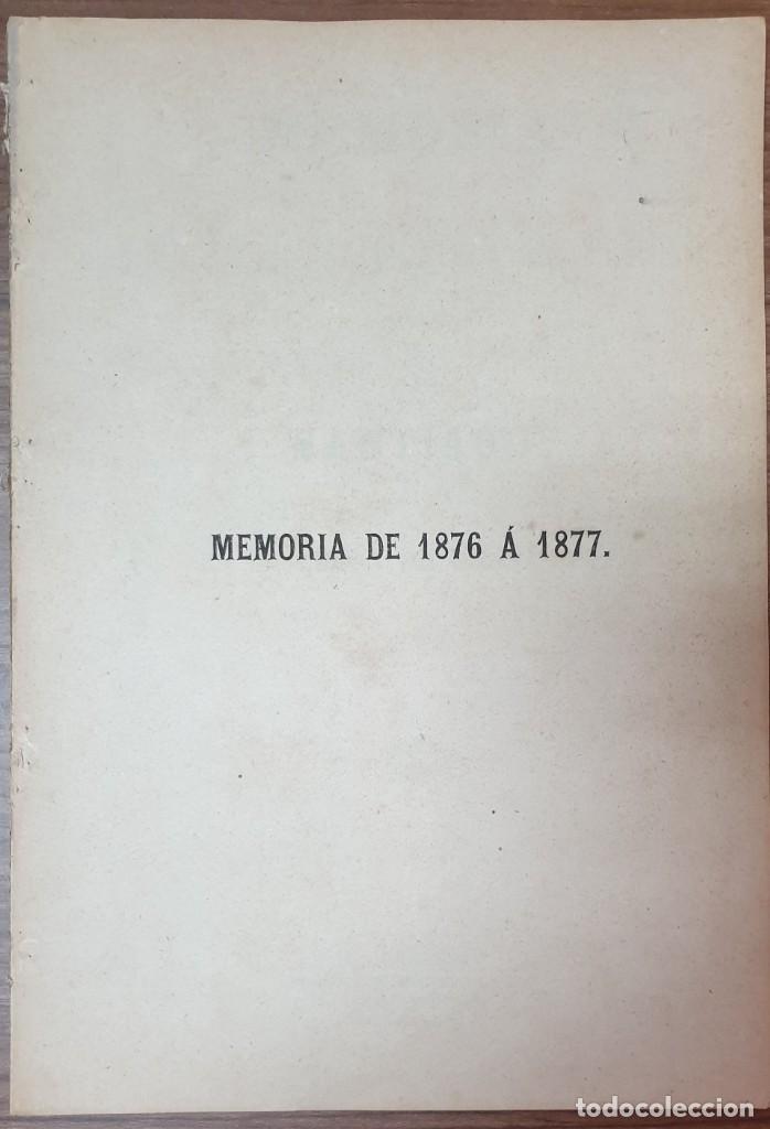 Antiquarische B&uuml;cher: MEMORIA ACERCA DEL ESTADO DE LA UNIVERSIDAD DE SANTIAGO EN EL CURSO DE 1876 A 1877 ZW