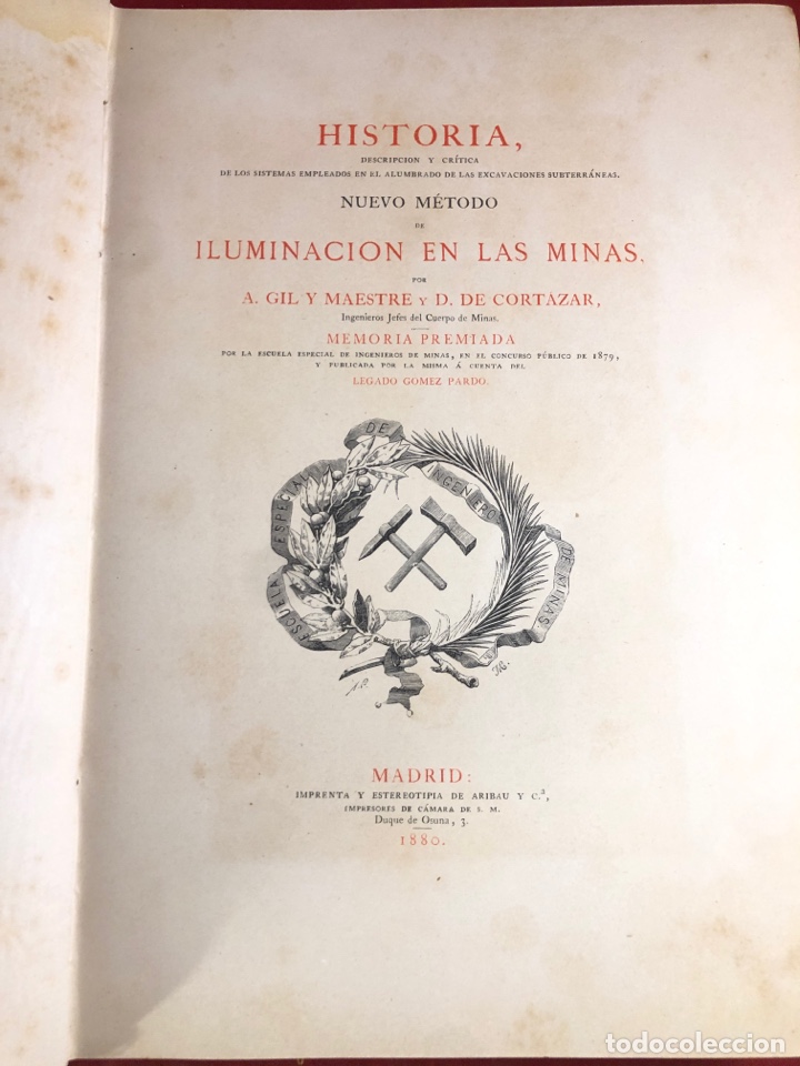 Libros antiguos: NUEVO M&Eacute;TODO DE ILUMINACI&Oacute;N EN LAS MINAS 1880 - Foto 4