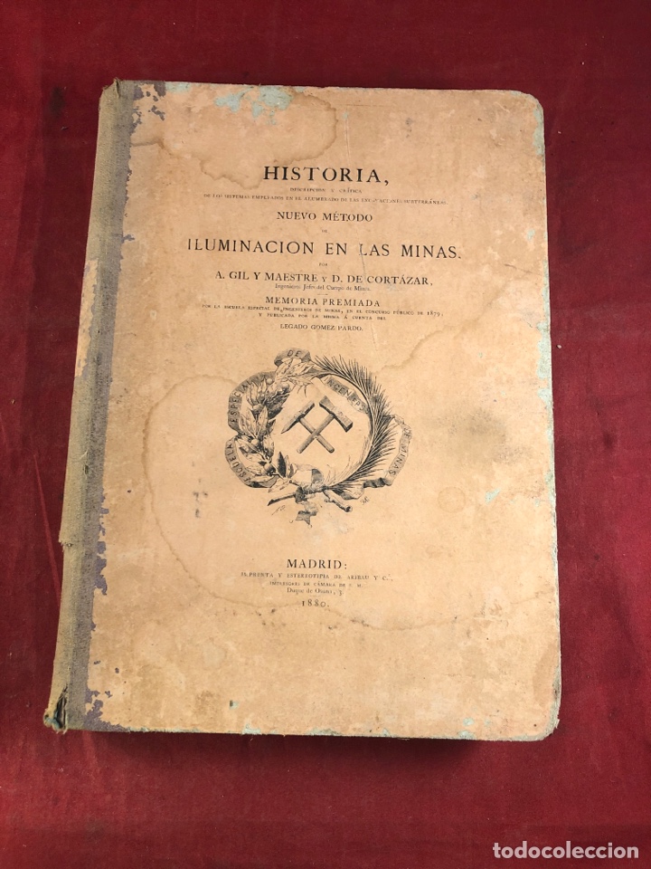 Libros antiguos: NUEVO M&Eacute;TODO DE ILUMINACI&Oacute;N EN LAS MINAS 1880 - Foto 1