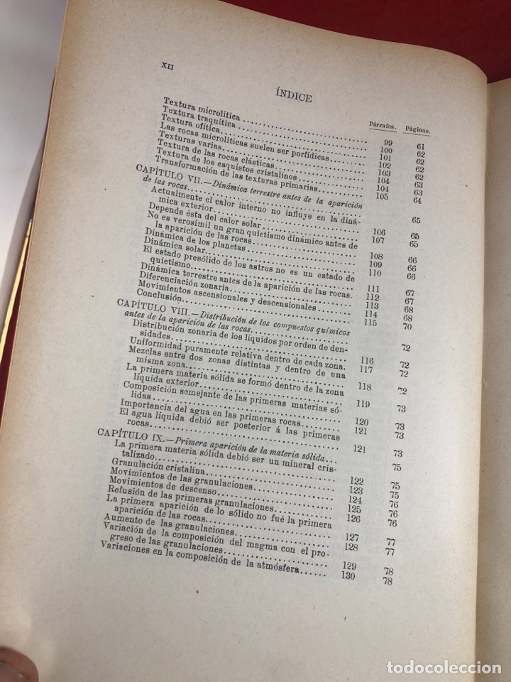 Libros antiguos: G&Eacute;NESIS DE LAS ROCAS 1898 - Foto 4