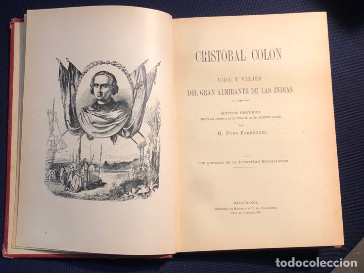 Libros antiguos: CRISTOBAL COLON - Foto 2