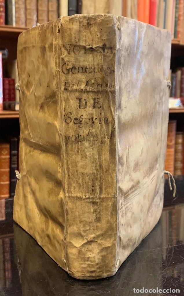 Livros antigos: Noticias Geneal&oacute;gicas del Linage de Segovia. Juan Rom&aacute;n y Cardenas