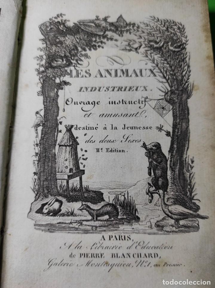 Libros antiguos: 1824 LES ANIMAUX INDUSTRIEUX - Foto 4