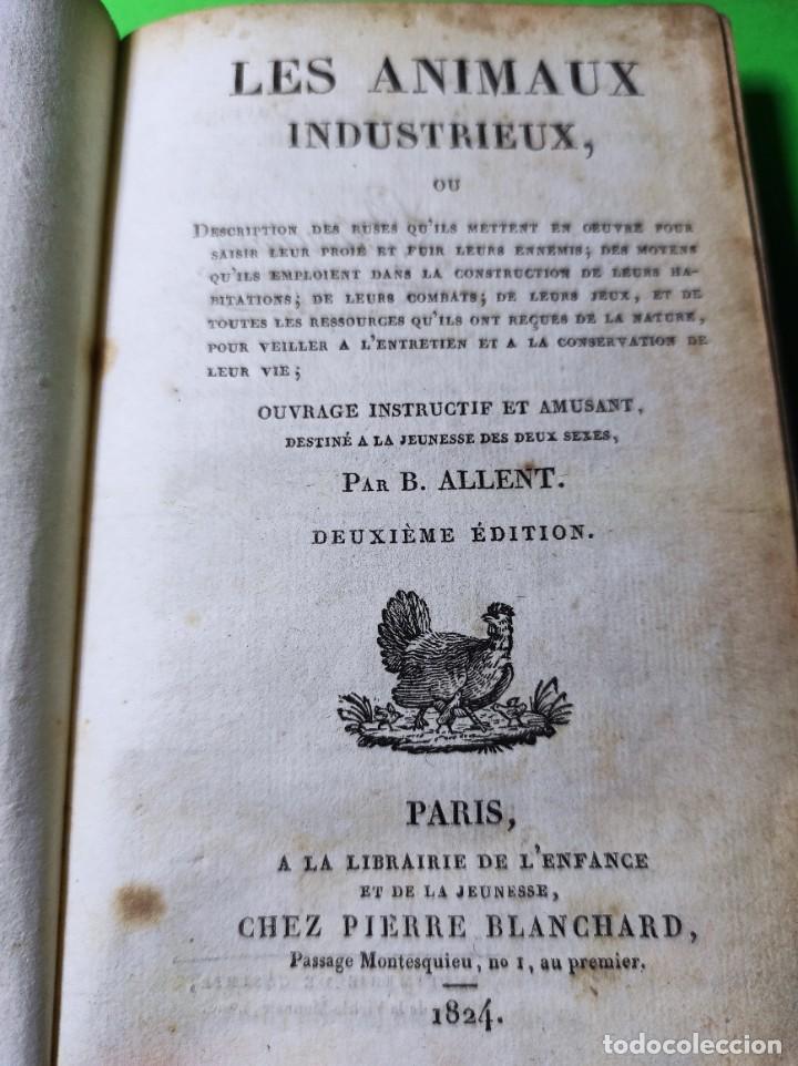 Libros antiguos: 1824 LES ANIMAUX INDUSTRIEUX - Foto 6