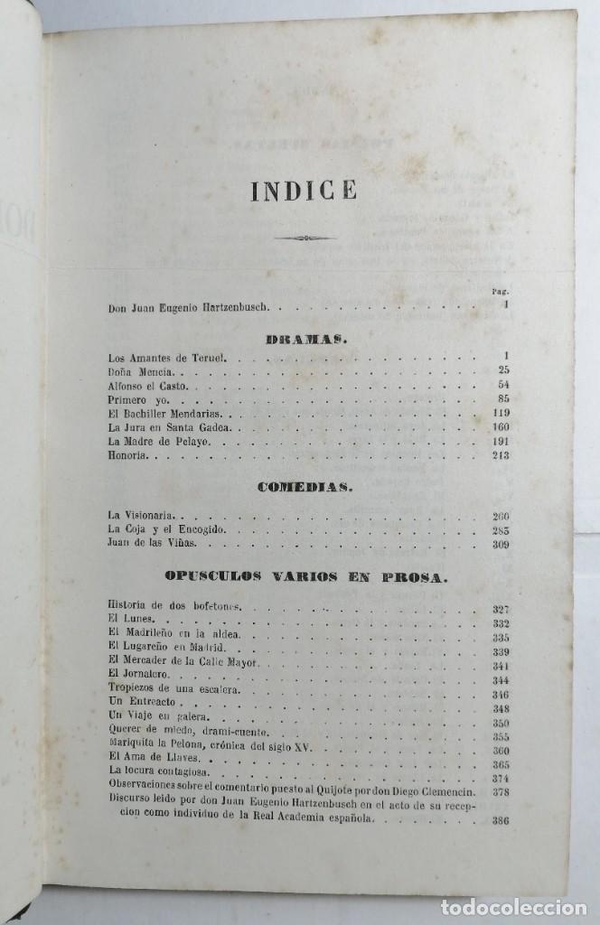 Libros antiguos: J. E. HARTZENBUSCH. OBRAS ESCOGIDAS. 1876. - Foto 2
