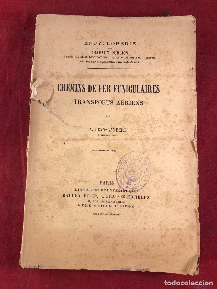 Libros antiguos: CHEMINS DE FER FUNICULARES. PARIS - Foto 1