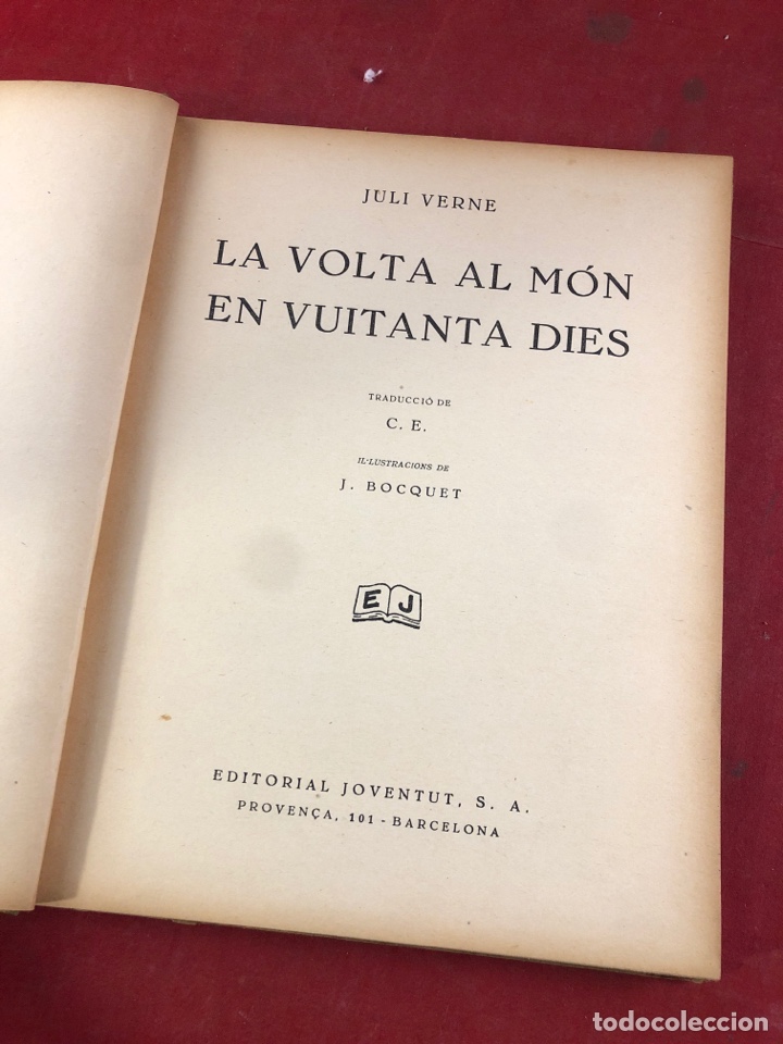 Libros antiguos: LA VOLTA AL MON EN VUITANTA DIES - Foto 2