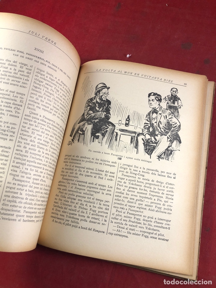 Libros antiguos: LA VOLTA AL MON EN VUITANTA DIES - Foto 3
