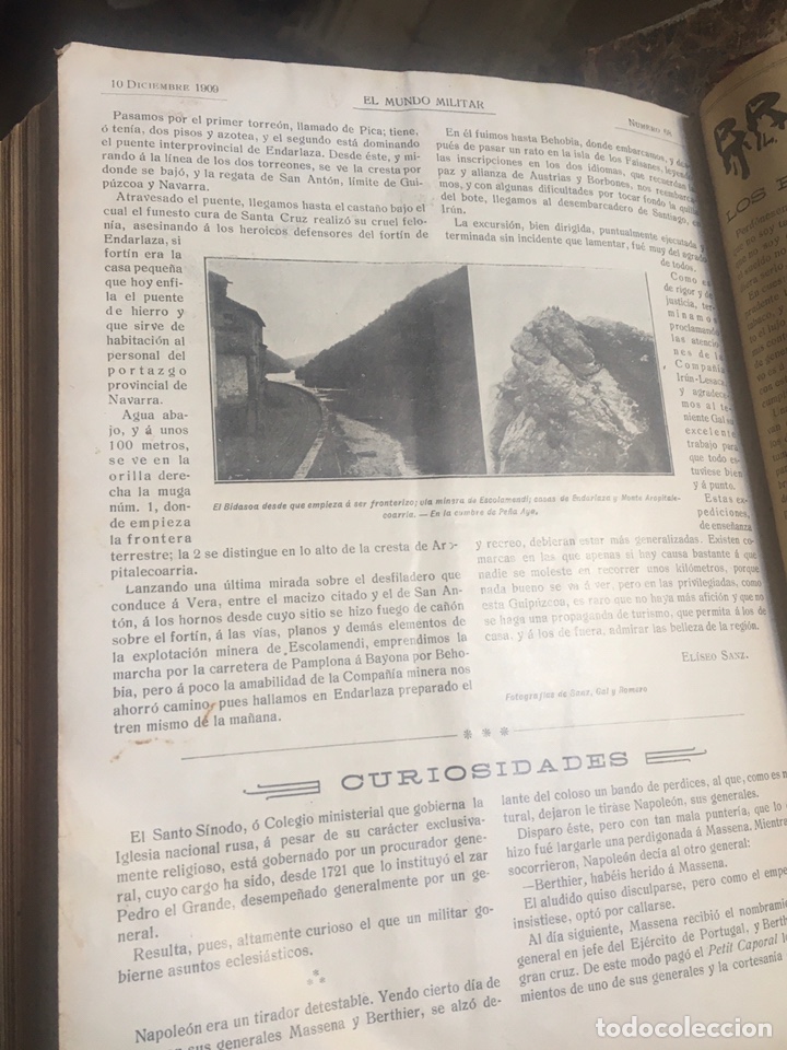 Libros antiguos: El Mundo Militar 1909 - Foto 2