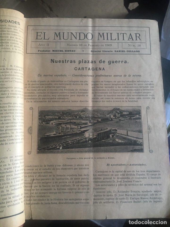 Libros antiguos: El Mundo Militar 1909 - Foto 1