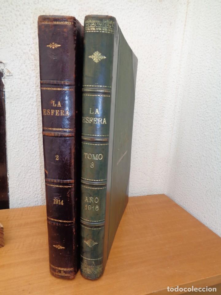 Antiquarische B&uuml;cher: &iexcl;&iexcl; LA ESFERA: A&Ntilde;O 1914 y 1916. ENCUADERNADOS. ILUSTRACION MUNDIAL PRENSA GRAFICA MADRID. VER FOTOS.