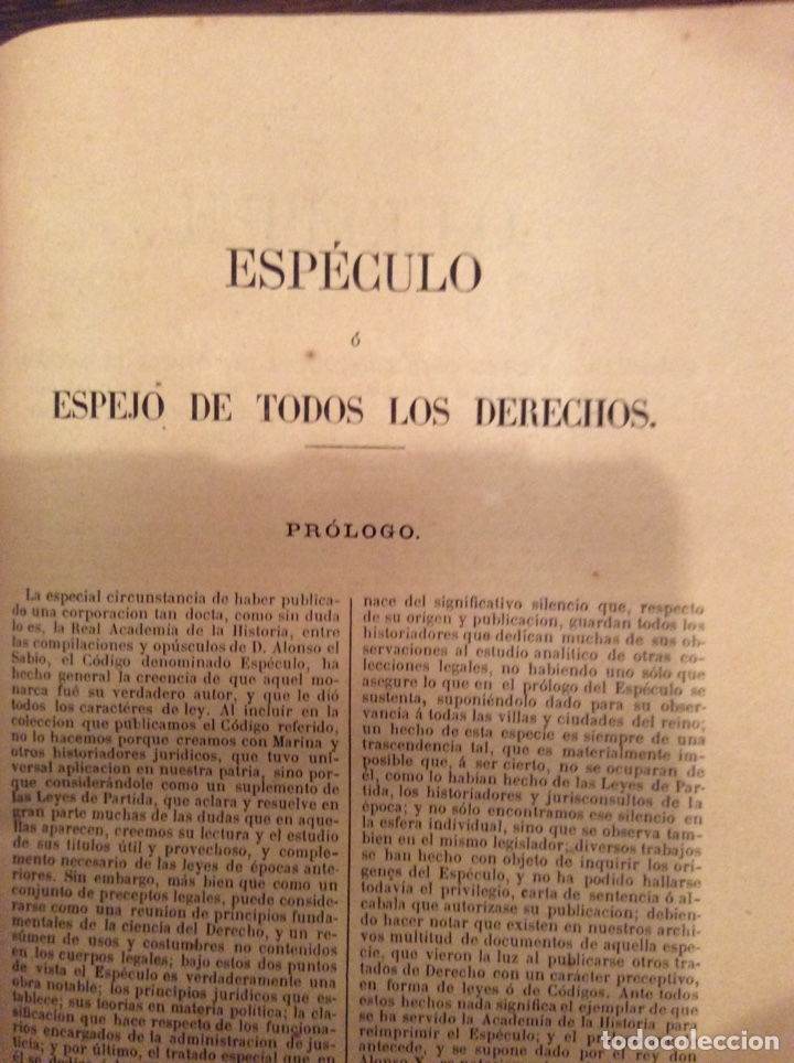 Libros antiguos: COLECCI&Oacute;N DE C&Oacute;DIGOS Y LEYES DE ESPA&Ntilde;A (2 TOMOS) C&Oacute;DIGOS ANTIGUOS. 1865 - Foto 5