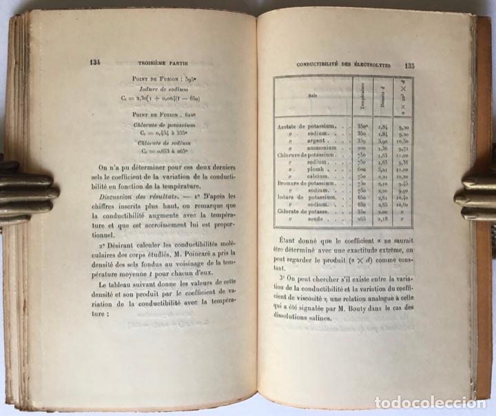 Libros antiguos: TH&Eacute;ORIES DE L&Eacute;LECTROLYSE. - MINET, Ad. - Foto 3