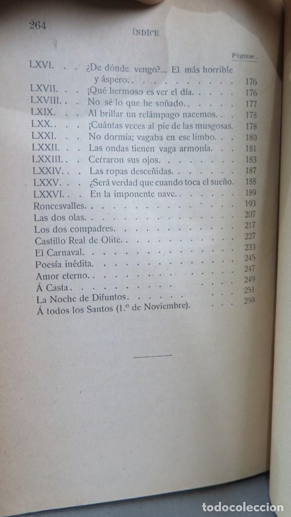 Libros antiguos: 1915.- OBRAS DE GUSTAVO A. B&Eacute;CQUER. TOMO III - Foto 6
