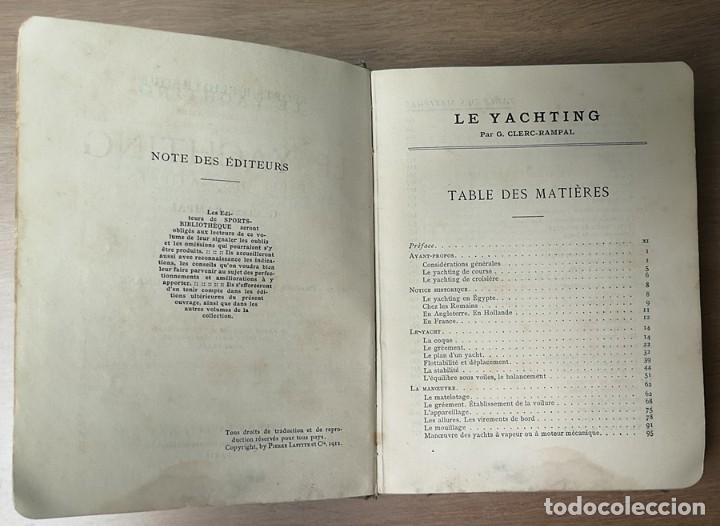 Libros antiguos: Le Yachting - Foto 4