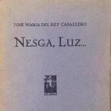 Libros antiguos: JOSÉ Mª DEL REY CABALLERO : NESGA, LUZ…( MEDIODÍA, SEVILLA 1928. 1ª ED. AUTÓGRAFO.. Lote 264163184