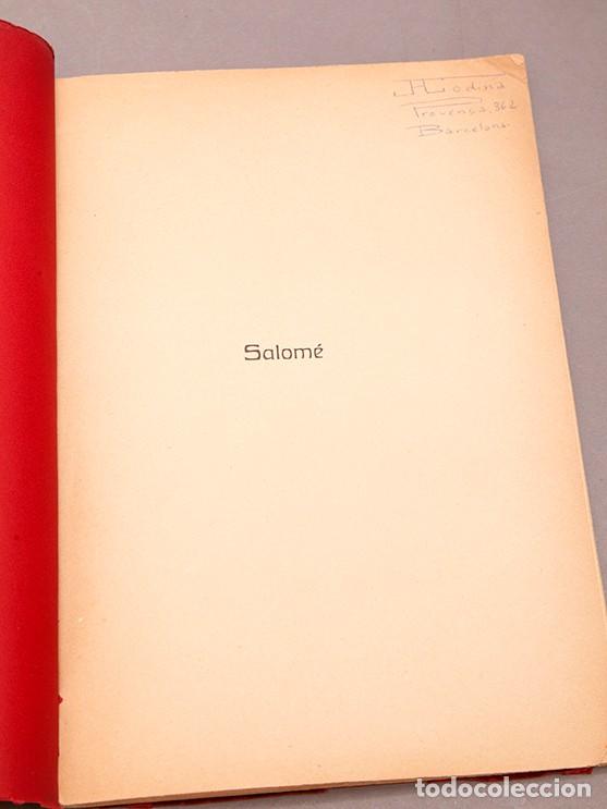 Libros antiguos: OSCAR WILDE - SALOM&Eacute; - ADRI&Agrave; GUAL - 1908 - Foto 3