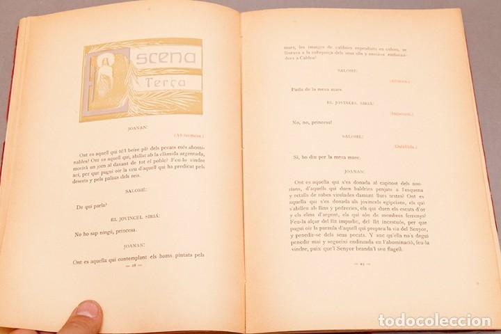 Libros antiguos: OSCAR WILDE - SALOM&Eacute; - ADRI&Agrave; GUAL - 1908 - Foto 9