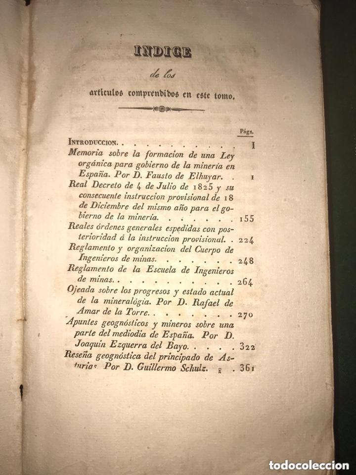 Libros antiguos: Anales de Minas. A&ntilde;o 1838 - Madrid - Foto 4