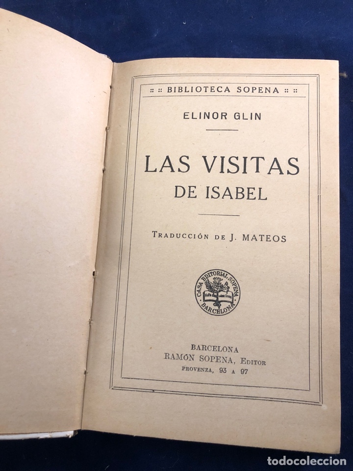Libros antiguos: Las visitas de Isabel - Foto 2