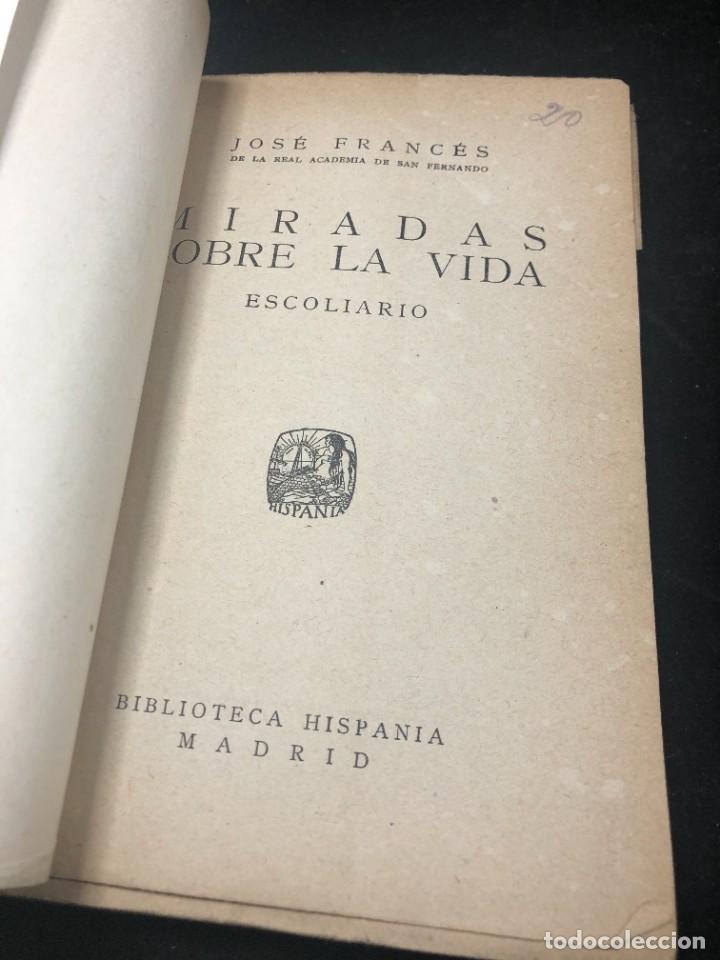 Libros antiguos: Miradas sobre la vida, Jose Frances, Biblioteca Hispania 1925 - Foto 3