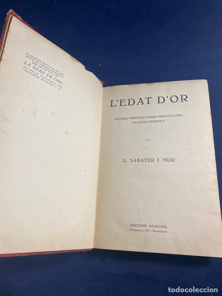 Libros antiguos: L&rsquo;edat D&rsquo;or - Foto 1