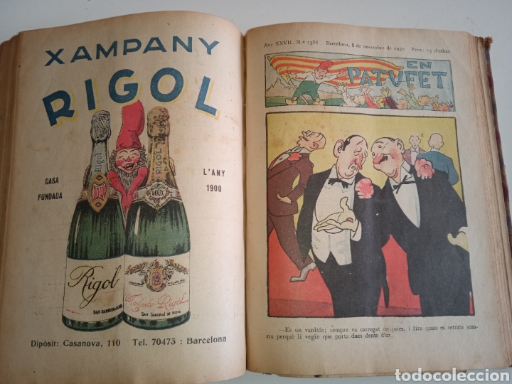 Libros antiguos: Patufet, 1930 (juliol a desembre) - Foto 4