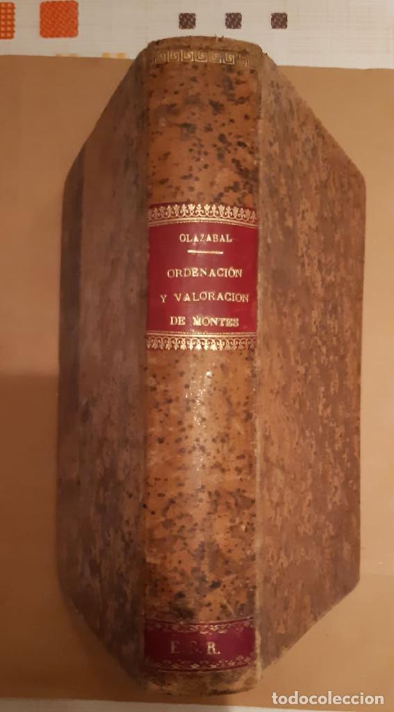 Livres anciens: OLAZABAL ORDENACION Y VALORACION DE MONTES SEGUNDA EDICION 1927