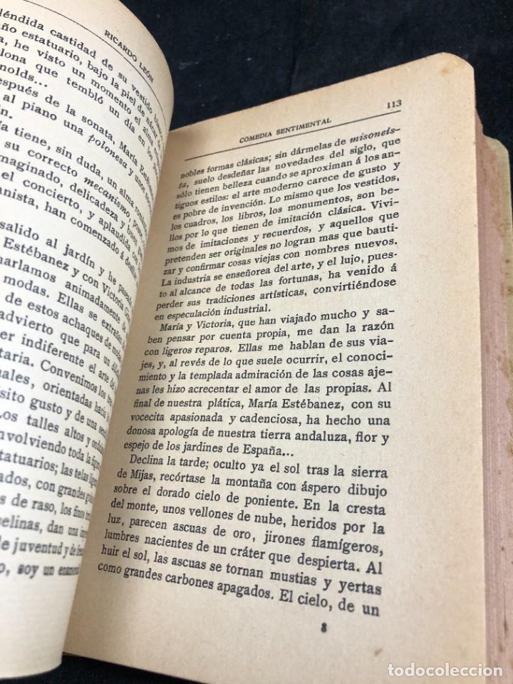 Libros antiguos: COMEDIA SENTIMENTAL. RICARDO LEON. EDICIONES RENACIMIENTO. 1913 - Foto 5