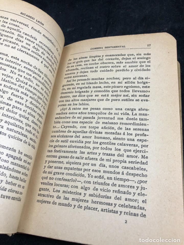 Libros antiguos: COMEDIA SENTIMENTAL. RICARDO LEON. EDICIONES RENACIMIENTO. 1913 - Foto 10