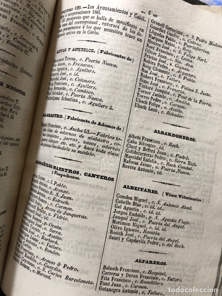 Libros antiguos: GU&Iacute;A DE FORASTEROS BARCELONA 1842 - Foto 5