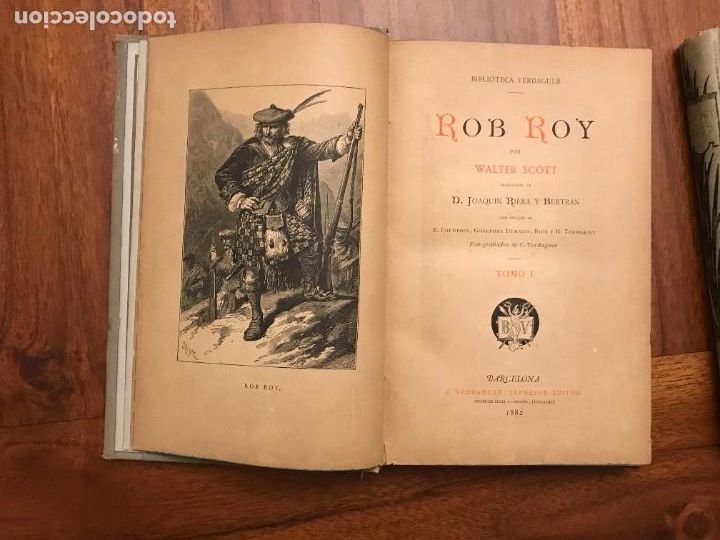 Libros antiguos: Walter Scott Rob Roy Barcelona 1882 - Foto 4
