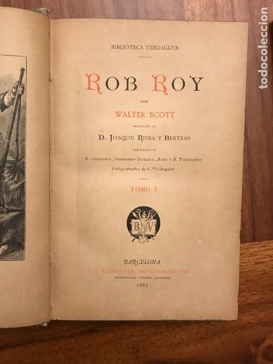 Libros antiguos: Walter Scott Rob Roy Barcelona 1882 - Foto 5