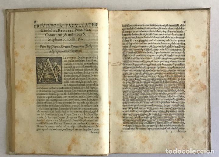 Libros antiguos: STATUTI, E CONSTITUTIONI DE LORDINE DE CAVALIERI DI SANTO STEFANO... - 1571 - Foto 3