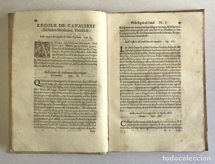 Libros antiguos: STATUTI, E CONSTITUTIONI DE LORDINE DE CAVALIERI DI SANTO STEFANO... - 1571 - Foto 4