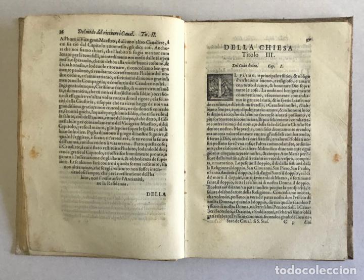 Libros antiguos: STATUTI, E CONSTITUTIONI DE LORDINE DE CAVALIERI DI SANTO STEFANO... - 1571 - Foto 5