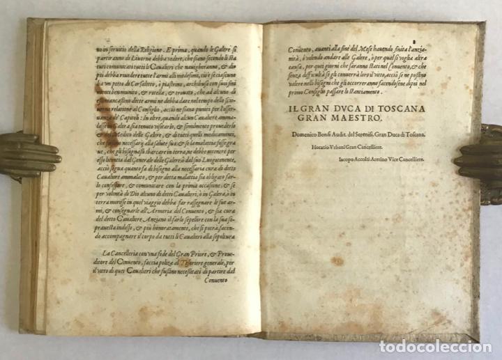Libros antiguos: STATUTI, E CONSTITUTIONI DE LORDINE DE CAVALIERI DI SANTO STEFANO... - 1571 - Foto 10
