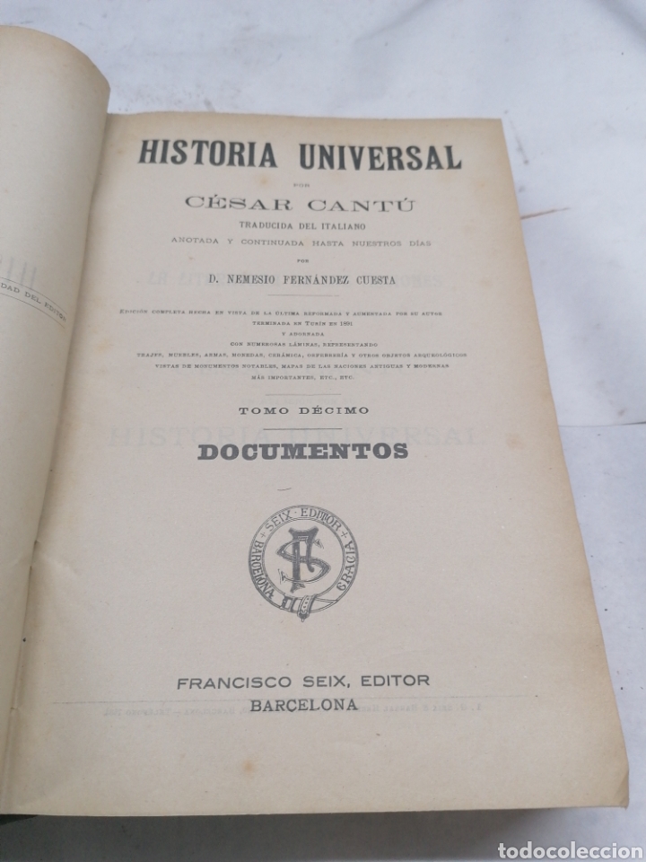Libros antiguos: Historia universal C&eacute;sar Cantu - Foto 6