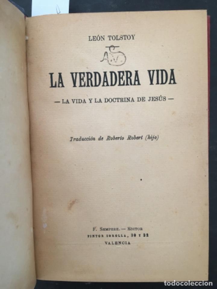 Libros antiguos: LA VERDADERA VIDA, LEON TOLSTOY, 1910 - Foto 1