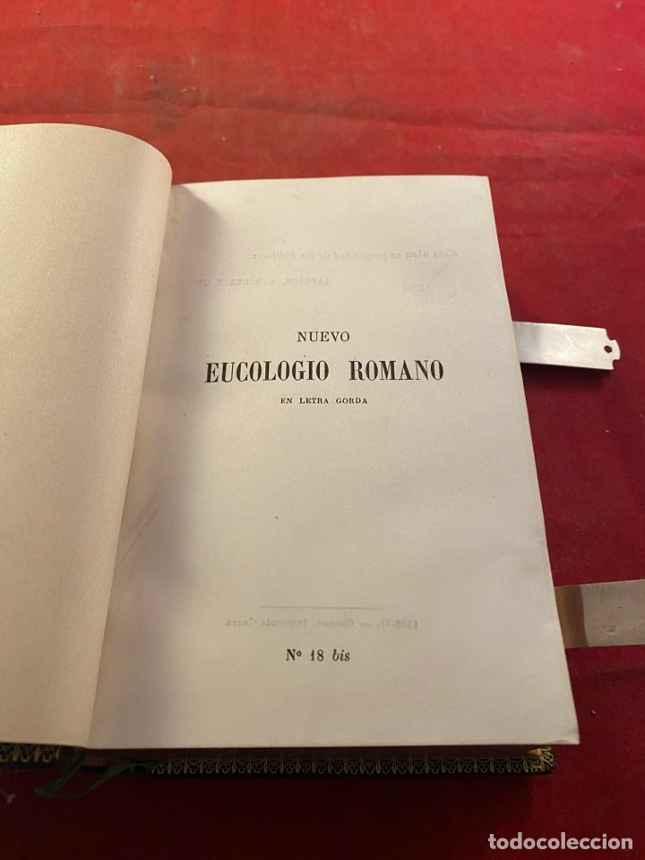 Libros antiguos: EUCOLOGIO ROMANO - Foto 5