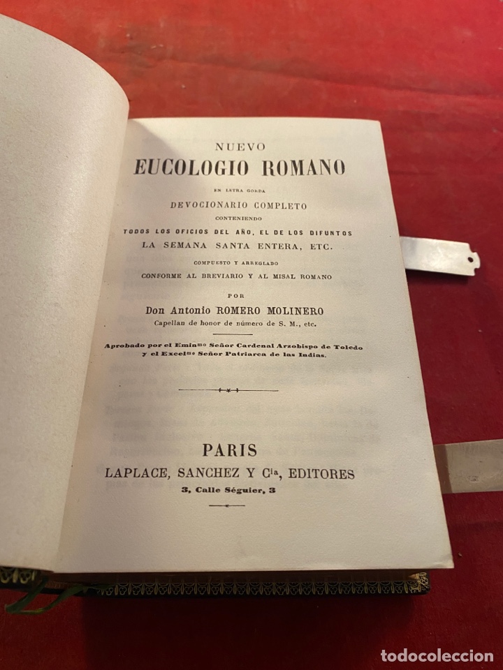 Libros antiguos: EUCOLOGIO ROMANO - Foto 6