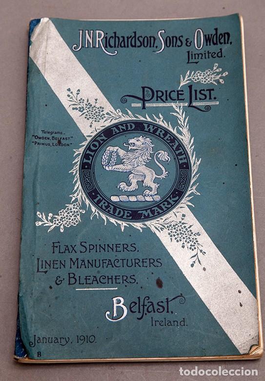 Libros antiguos: Cat&aacute;logo de confecciones de lino - 1910 - Belfast - Foto 1