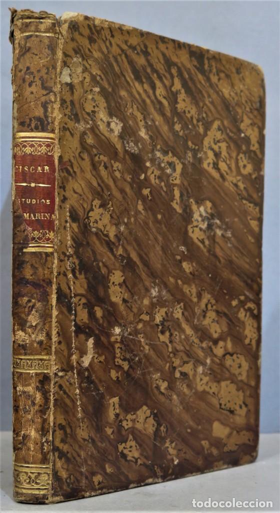 Libros antiguos: 1873.- ESTUDIOS ELEMENTALES DE MARINA. CISCAR - Foto 1