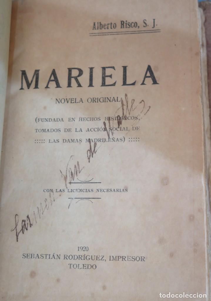Libros antiguos: 1920.- MARIELA. RISCO, SJ - Foto 2