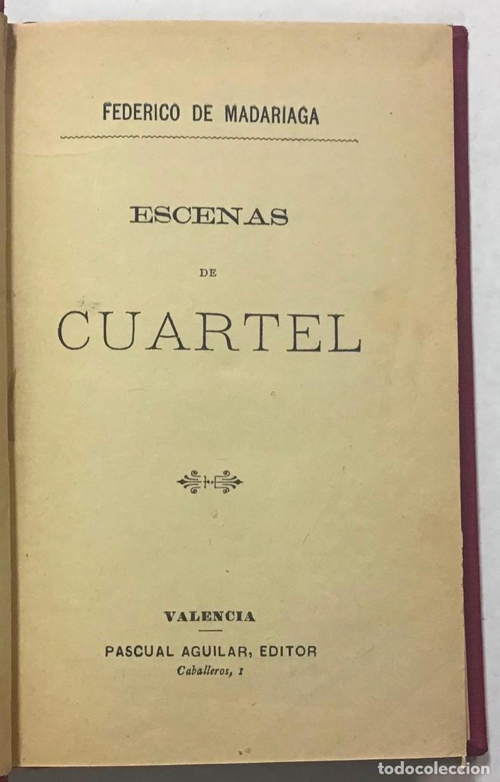 Libros antiguos: ESCENAS DE CUARTEL. - MADARIAGA, Federico de. - Foto 2