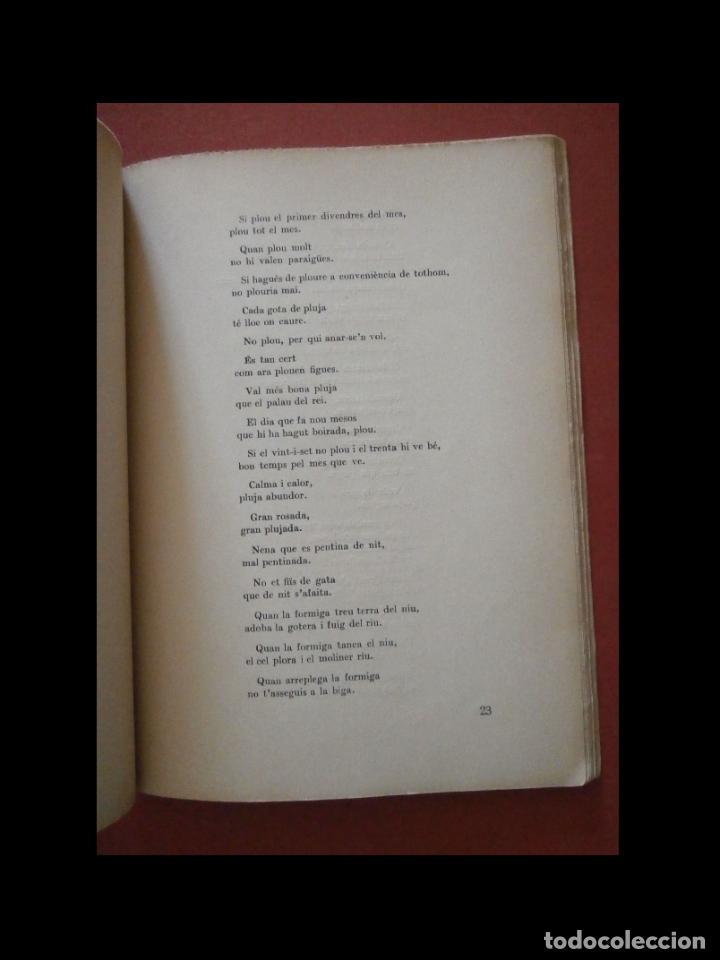 Libros antiguos: Llibre del temps que fa. Joan Amades - Foto 3